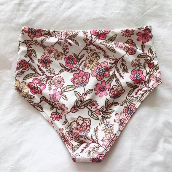 Old Navy Bikini Bottoms XS floral bathing suit swim women's NWT - Picture 3 of 12